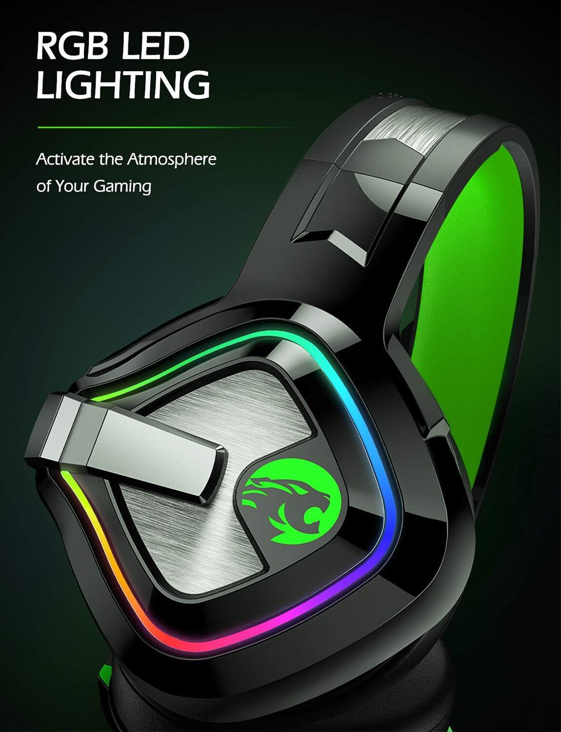 Cascos Gaming A66 con Luz RGB